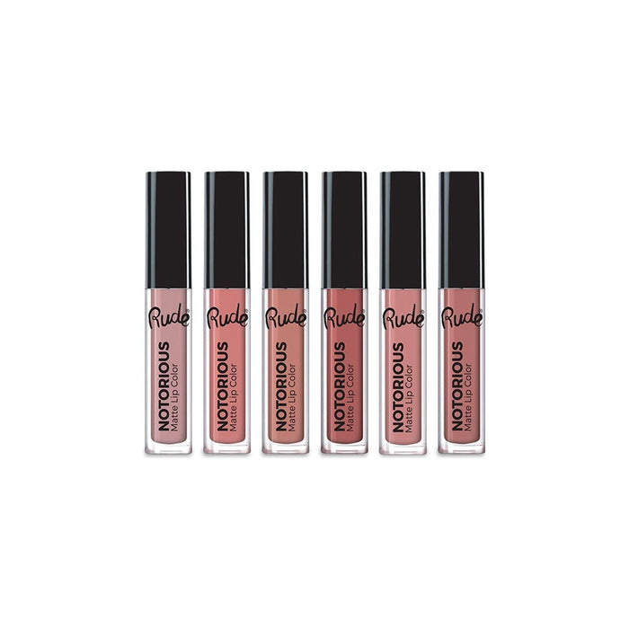 Rude Cosmetics - Rude Cosmetics - Crime Does Pay Notorious 6 Lip Color Set - Nude