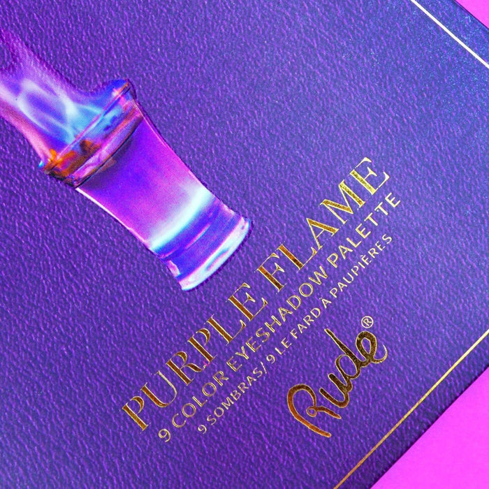 Rude Cosmetics - Rude Cosmetics - Cocktail Party 9 Eyeshadow Palette - Purple Flame