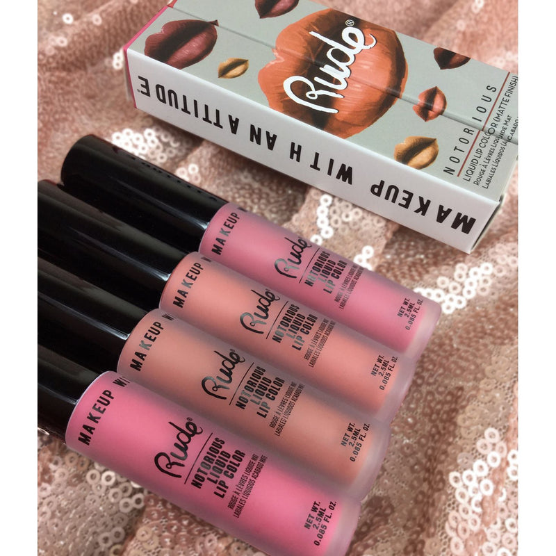 Rude Cosmetics Notorious Rich Long Lasting Liquid Lip Color Lipstick & Lip Gloss