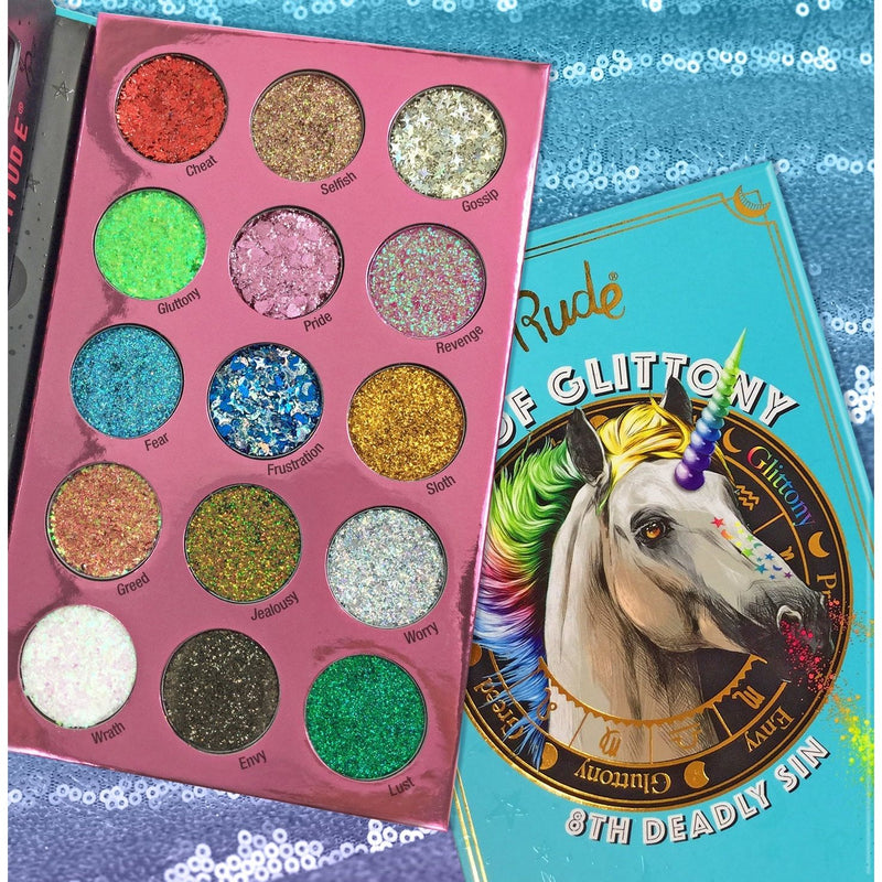 Rude Cosmetics Sin of Glittony Glitter Palette Eyeshadow Palette