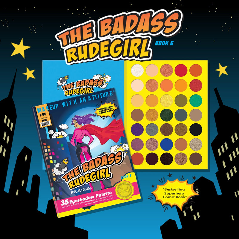 Rude Cosmetics The Badass Rudegirl 35 Eyeshadow Palette - Book 6 Eyeshadow Palettes