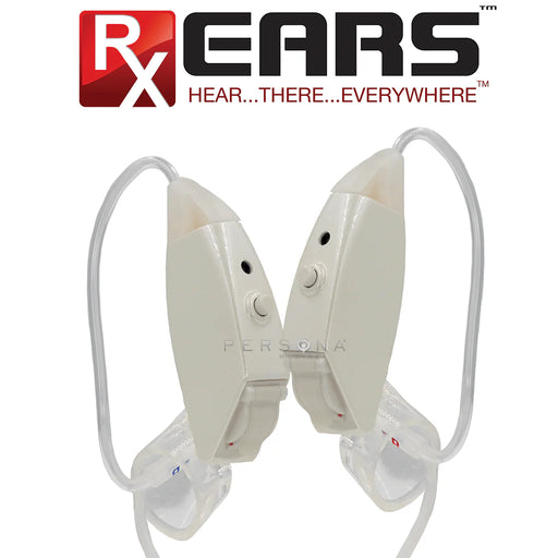 RxEars RxEars Digital Hearing Aids, White, Pair (DS) Health Care