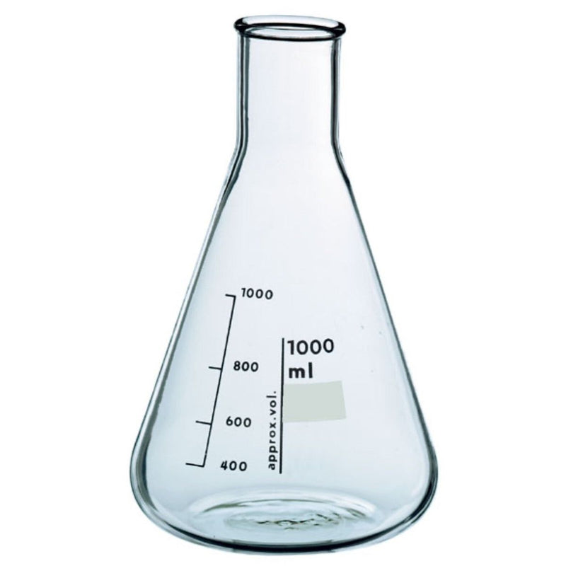 Pyrex 1000 mL (1L) Borosilicate Glass Erlenmeyer Flask Science & Laboratory