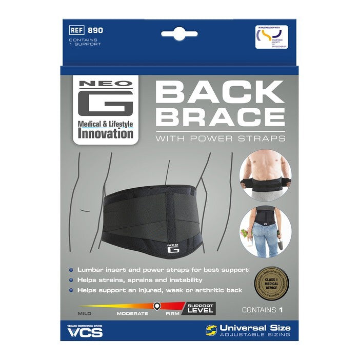 Neo G Neo G Back Brace with Power Straps (One Size Fits All) Supports & Braces