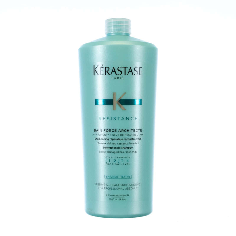 Nava Beauty Kerastase Bain Force Architecte Shampoo 34 OZ White Smoke