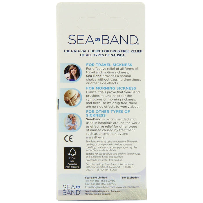 Sea-Band Nausea Relief Acupuncture Wrist Band 2 Oz
