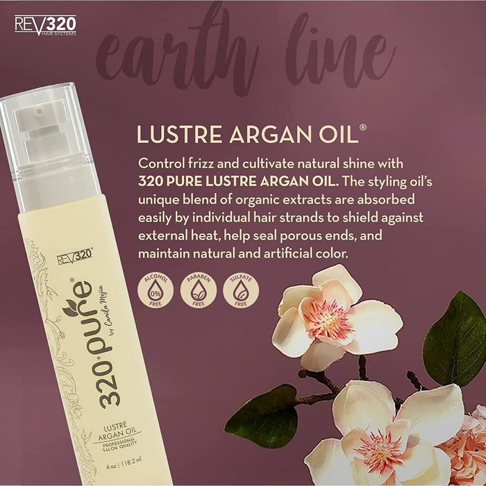 Rev320 Pure Luster Argan Oil 4 Oz