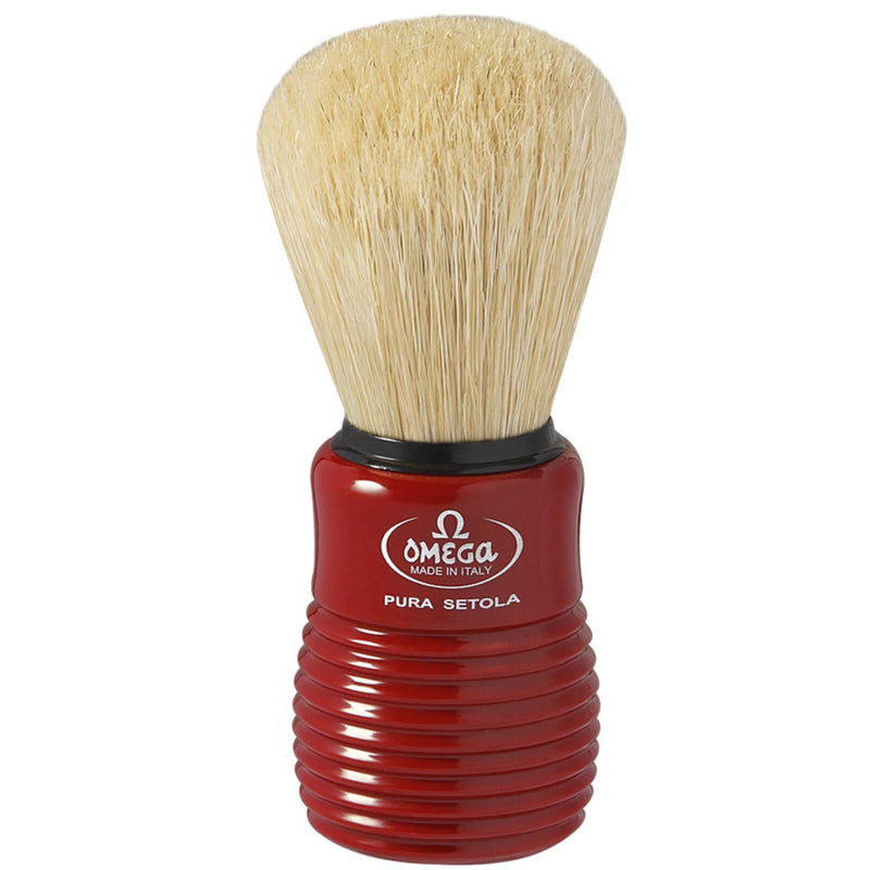 Omega Omega Shaving Brush 10810 Boar Bristle Shaving Brush Marron Shaving Brush