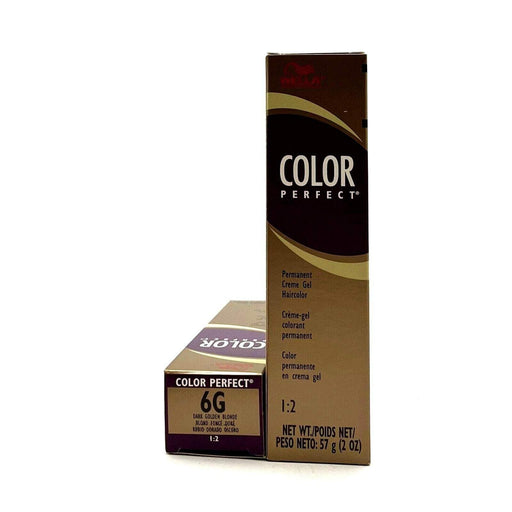VIP Extensions Wella Color Perfect Permanent Creme Gel Hair Color 4G Medium Golden Brown, 2 oz Permanent Hair Color White Smoke