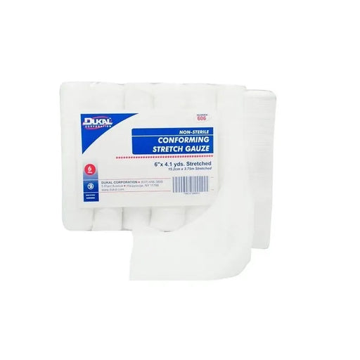 Dukal Non-Sterile Conforming Stretch Gauze Bandage Roll, 6-inch (6 Rolls) Medical Tape & Bandages Lavender