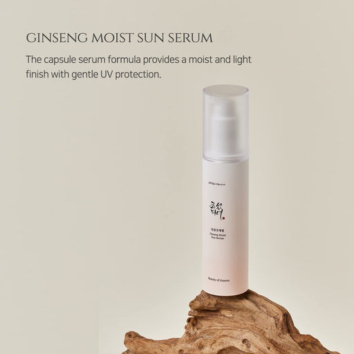 AsiaBeautyMall Beauty Of Joseon Ginseng Moist Sun Serum SPF 50+ PA++++ Sunscreen Light Gray