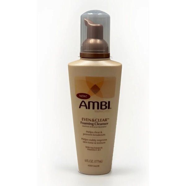 Ambi Even & Clear Foaming Cleanser 6 Oz