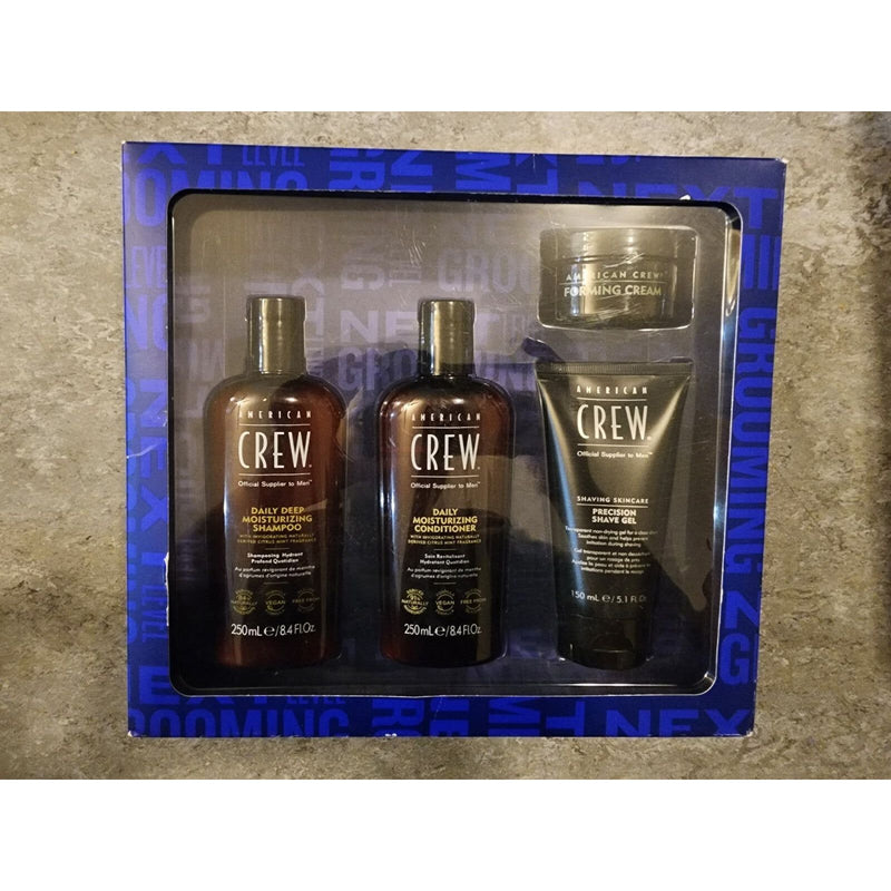 VIP Extensions American Crew 4-Pc. Next-Level Grooming Set Hair Care Dim Gray