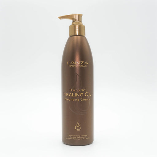VIP Extensions L'ANZA Keratin Healing Oil Cleansing Cream Hair Revitalizing Shampoo, 10.1 oz Shampoo Dark Olive Green