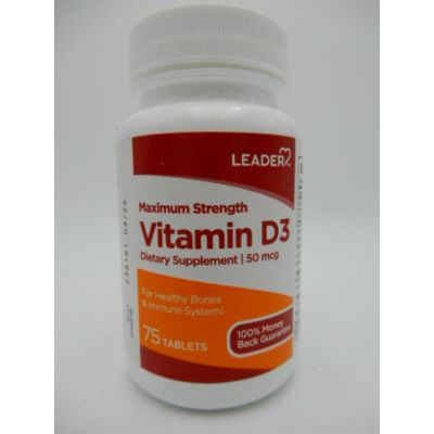Leader LEADER# VITAMIN D3 50MCG Vitamins & Supplements