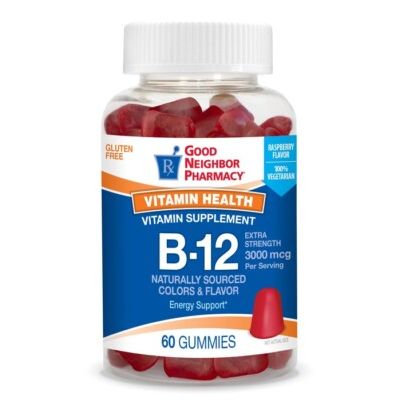 Good Neighbor Pharmacy Good Neighbor Pharmacy Vitamin B12 3000mcg Gummies 60ct Vitamins & Supplements White Smoke