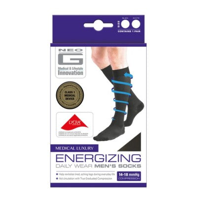 Neo G Neo G Men's Energizing Compression Socks – Black, X-Large Knee Socks