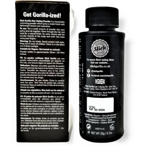 Slick Gorilla Hair Styling Powder 0.7Oz / 20G