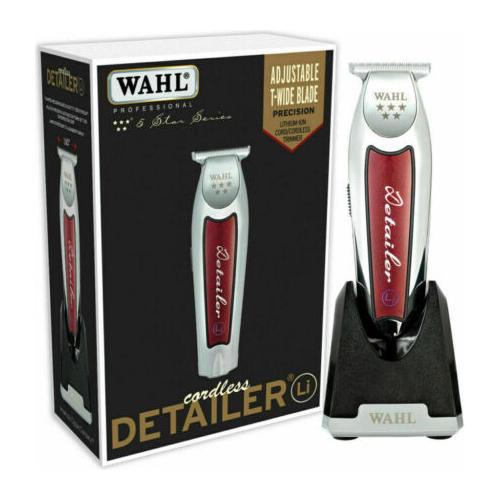 Wahl Professional 5 Star Series Cord/Cordless Senior Clippers Metal Edition #3000112, Detailer Li Trimmer #8171, Shaver Shaper Model No 8061-100, Travel Storage Case #90728