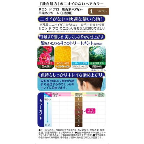 AsiaBeautyMall Dariya Salon De Pro Hair Color Cream Light Brown #4 Hair Color