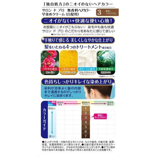 AsiaBeautyMall Dariya Salon De Pro Hair Color Cream Bright Light Brown #3 Hair Color