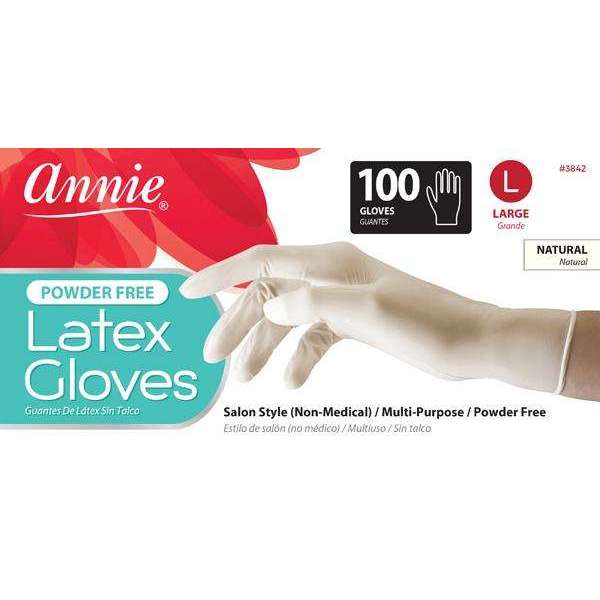 Mill's Beauty Supply Annie Latex Powder-Free Gloves, 100 pc Gloves
