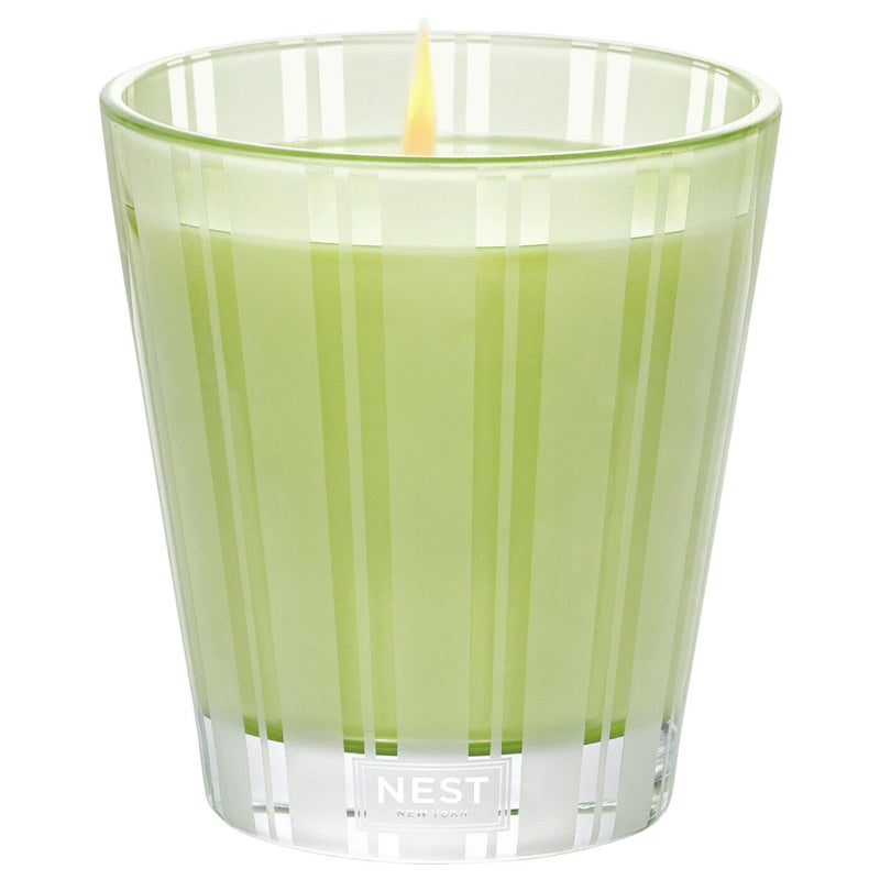 Nava Beauty Nest New York Lime Zest & Matcha Candle White Smoke Classic 8.1 OZ,3-Wick 21.2 OZ