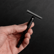 Lather & Wood Shaving Co Safety Razor - Baron Elite - Noir Black Men Grooming, Health