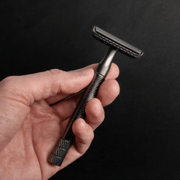 Lather & Wood Shaving Co Safety Razor - Baron Noble - Forge Gray Men Grooming, Health