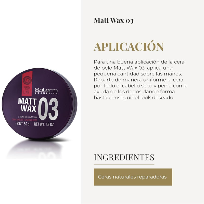 VIP Extensions SALERM - Hair Wax - Pro Line Matt Wax 1.8 0z