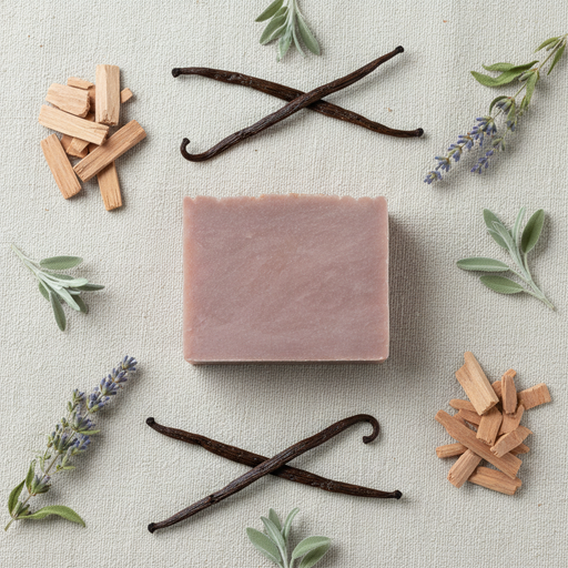 Adiva Naturals Sandalwood Vanilla Soap Bar Bar Soap Gray