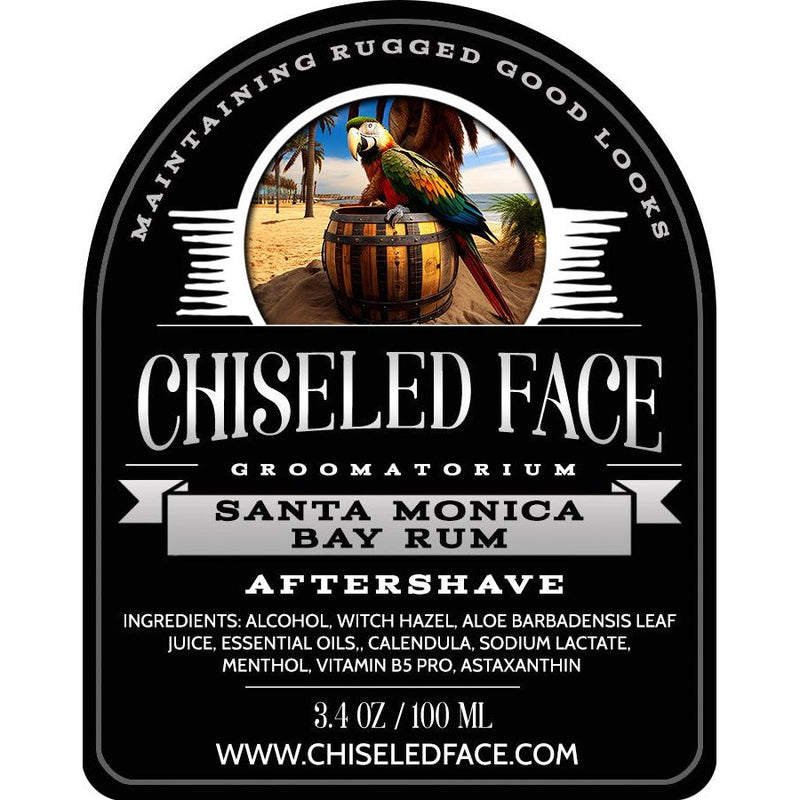 Chiseled Face Santa Monica Bay Rum - Aftershave Splash Aftershave