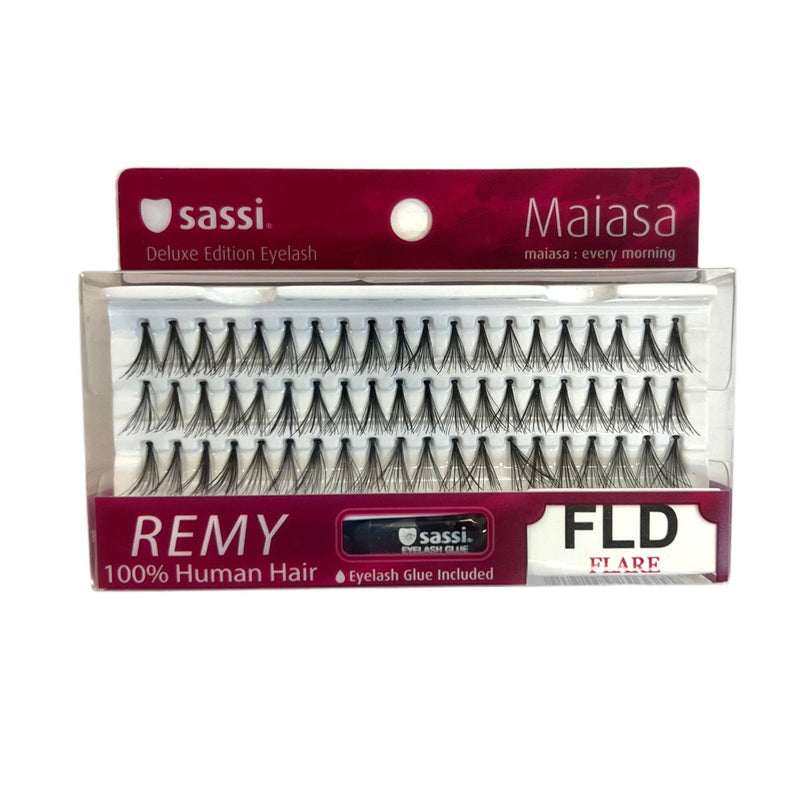 VIP Extensions Sassi Individual Knot Free Long Double Eyelash + Glue Eyelash