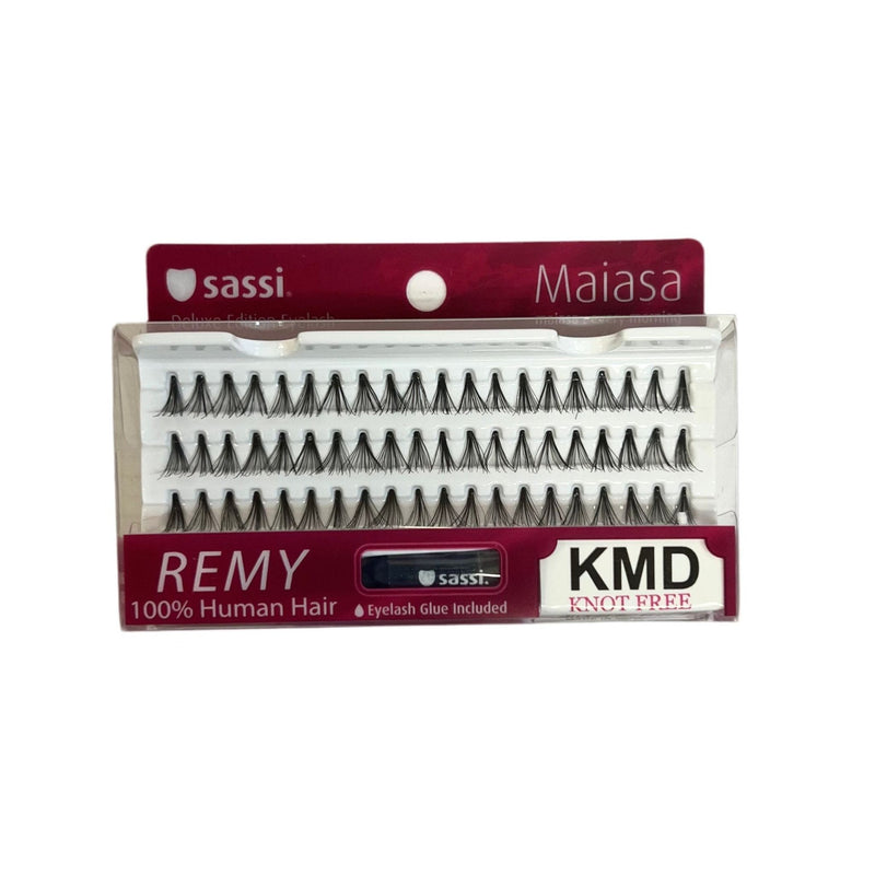 VIP Extensions Sassi Individual Knot Free Medium Double Eyelash +Glue Eyelash