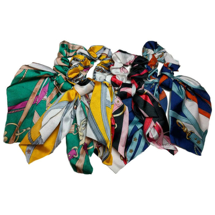 Threddies Satin Scarf Scrunchies With Tails // Clearance