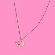 Medusa's Makeup Return to Saturn Necklace - Gold