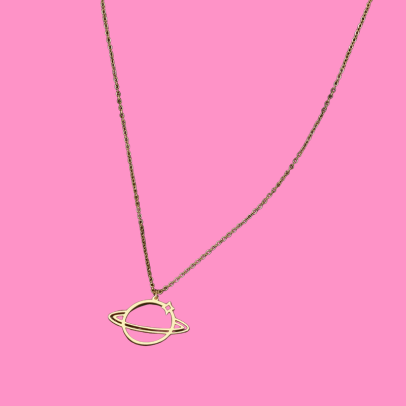 Medusa's Makeup Return to Saturn Necklace - Gold