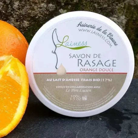 Asinerie de la Vioune Orange Douce Shaving Soap 100g