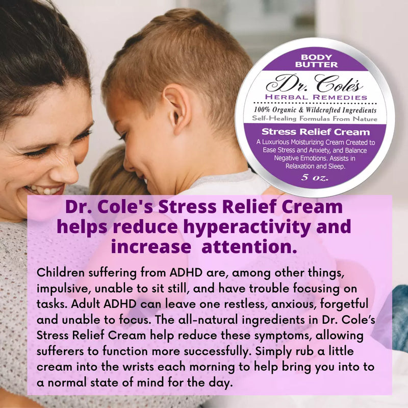 COLEHERBALS LLC 30 - Dr. Cole's Stress Relief Cream Herbal Lavender