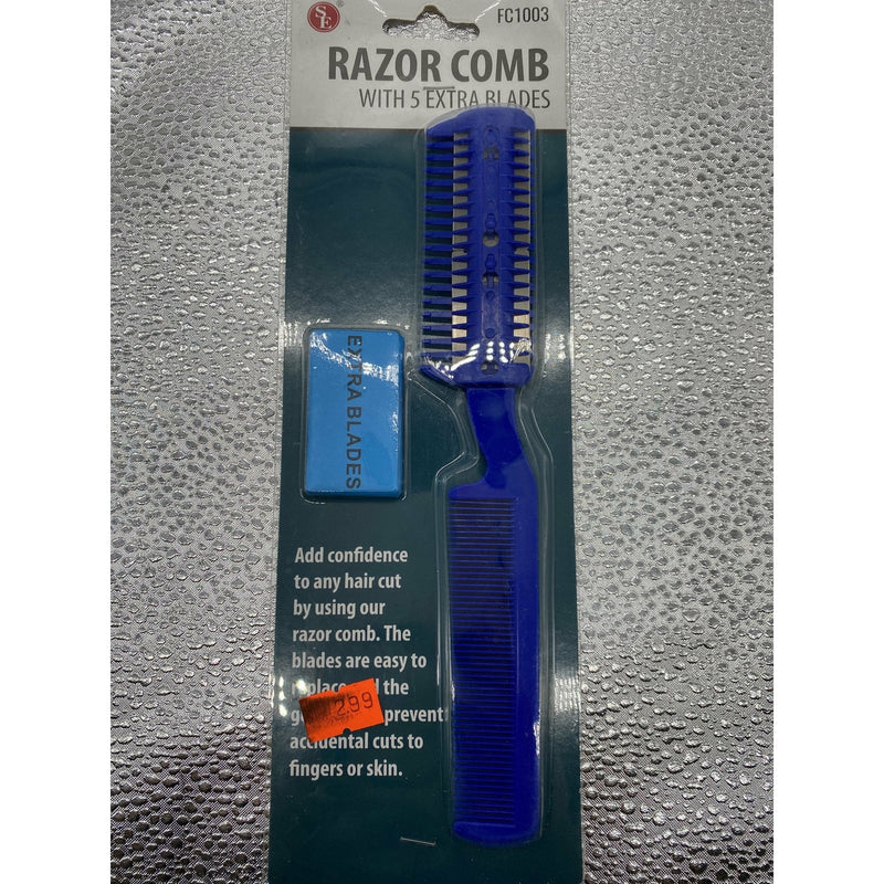VIP Extensions SE Razor Comb with 5 Extra Blades hair tools