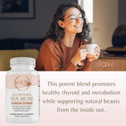 Bellawell Health Sea Moss Superfood for Women's Wellness Capsules Misty Rose