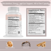 Bellawell Health Sea Moss Superfood for Women's Wellness Capsules Dark Gray
