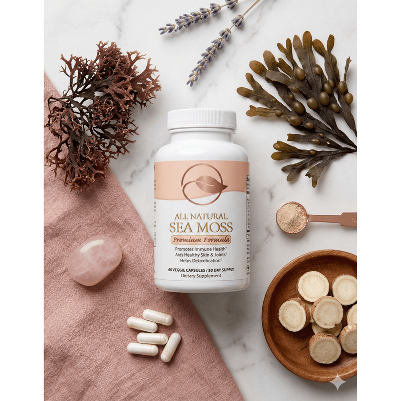 Bellawell Health Sea Moss Superfood for Women's Wellness Capsules Lavender