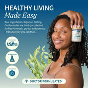Snap Supplements Irish Sea Moss with Iodine Energy Support Steel Blue