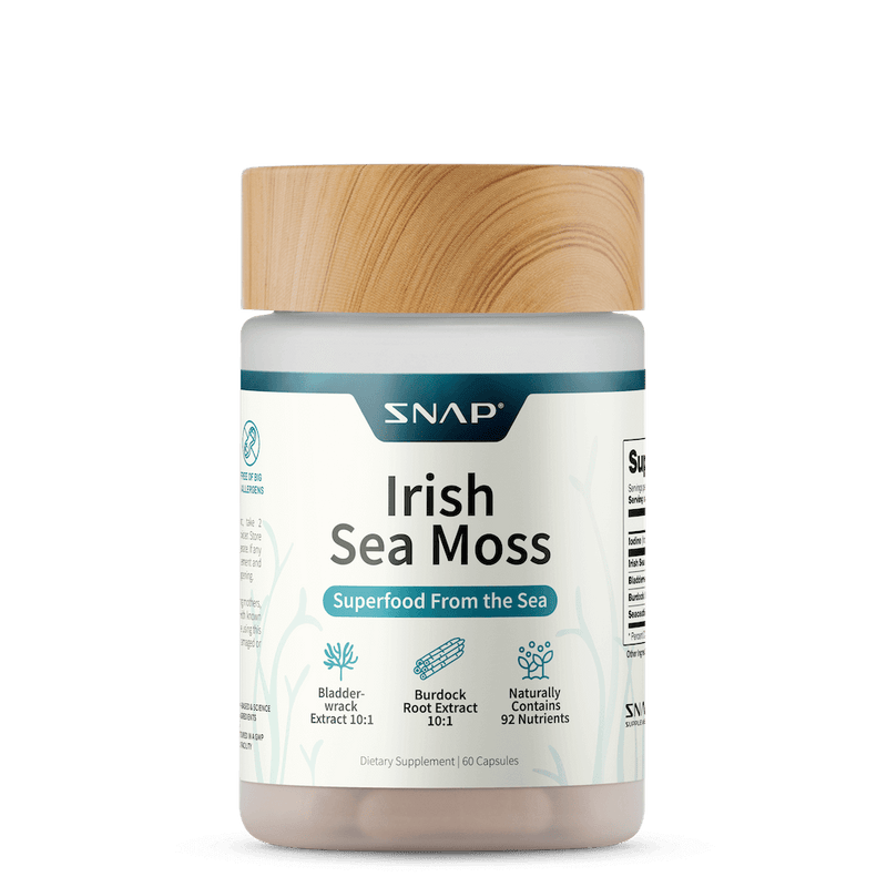 Snap Supplements Irish Sea Moss with Iodine Energy Support