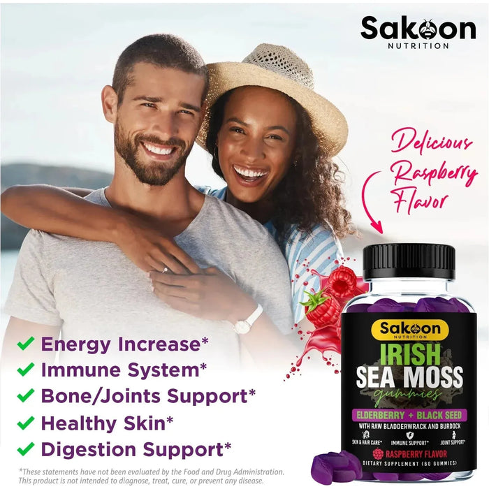 Sea Moss Gummies With Elderberry & Black Seed Oil