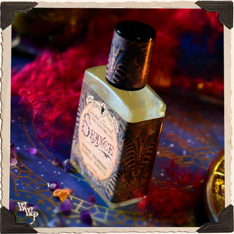 WhiteWitchParlour.com SEANCE BODY OIL. 1/2 oz.  For Heightened Spiritual Awareness, Psychic Energy aromatherapy, perfume, oils
