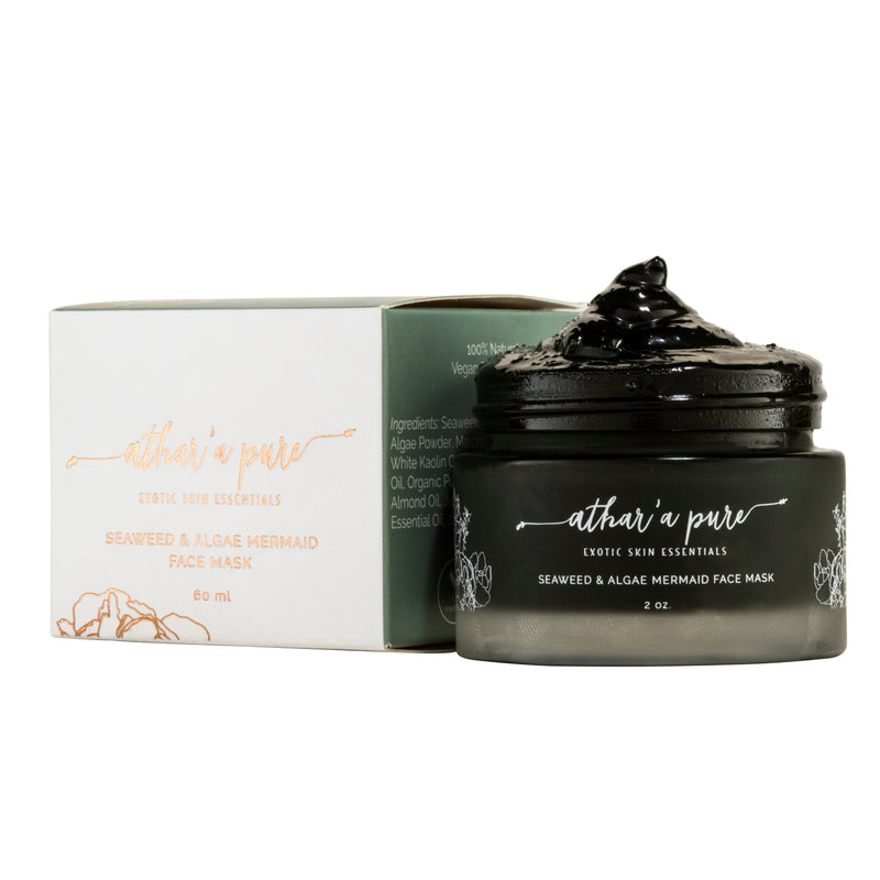 Athar'a Pure Seaweed & Algae Mermaid Face Mask (Vegan, 100% Natural) Face