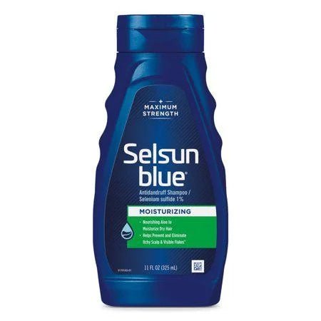 VIP Extensions Selsun Blue Maximum Strength Moisturizing Anti-Dandruff Shampoo For Itchy  11oz