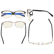 eyekeeper.com Blue Light Blocking Glasses Browline Eyeglasses LX19037-BB40 Eyeglasses
